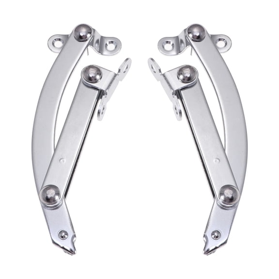 2 Pack Heavy Duty Cabinet Door Struts with Lid Support Hinges, Folding Lid Stay Spring Lift Supports for Cabinets