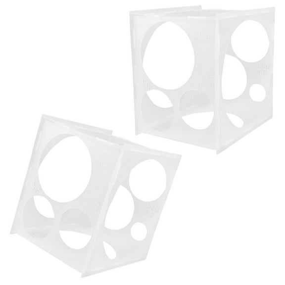 2 Pcs Helium Balloon Pump Column Measuring Box Size Chart Accessory