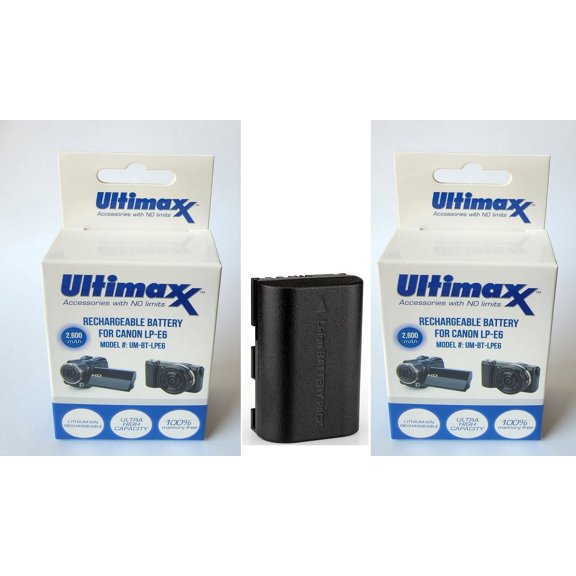 2-Pcs Hi Capacity LP-E6 Battery for Canon EOS 90D