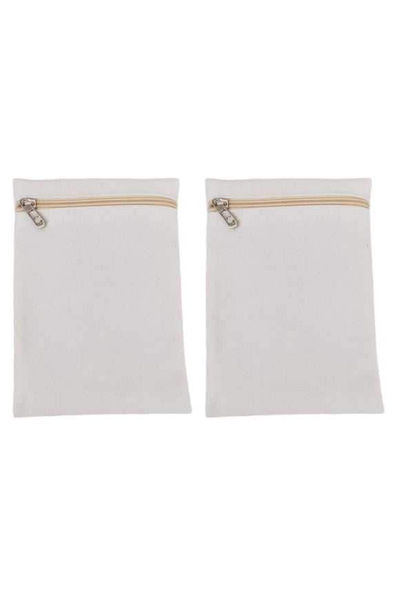 2 Pcs Hidden Pocket Sew in Zipper Canvas Extra Storage Solution for Coats Sweatshirts Travelers