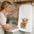 thumbnail image 1 of 2 Pcs Highlands Cow Kitchen Towels Set Absorbent Dish Cloths Farmhouse Decor Hand Tea Towels Soft Quick Drying Washcloths for Kitchen Bathroom Cleaning Dishwashing Durable Decorative Home Essentials, 1 of 7