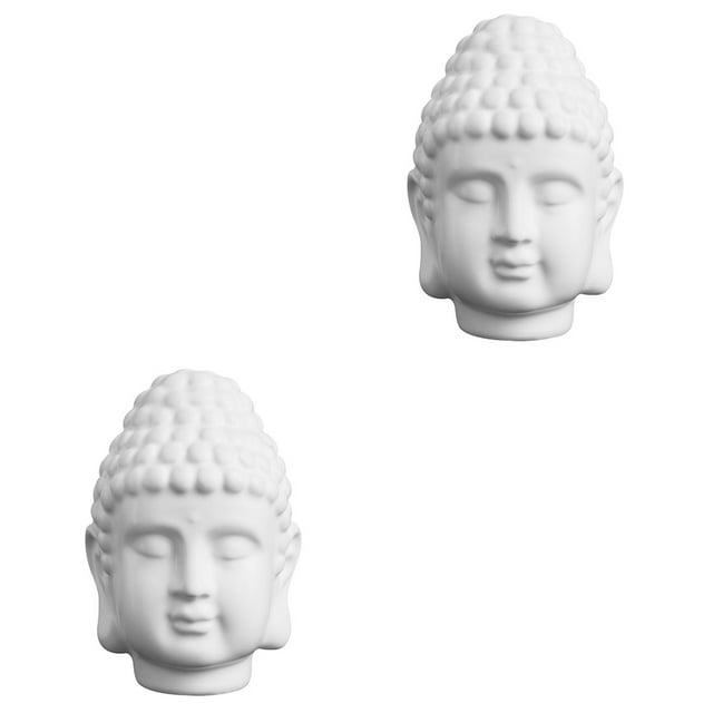 2 Pcs Home Decoration Resin Statue Buddha Figurines Resin Ornaments