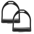 thumbnail image 2 of 11.5x11cm Stirrups 2PCS Horse Riding Stirrups - Engineering With Anti-Skid Rubber Pad For Beginners & Experienced Riders Plastic Saddle Pedals 2 of 13