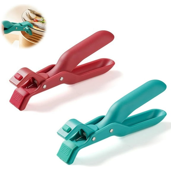 2 Pcs Hot Plate Gripper, Multi-Purpose Anti-Scald Bowl Holder Clip, Hot Bowl Holder, Pan Anti-Scalding Plate Gripper Clips Tongs Clamp for Kitchen(wwx)