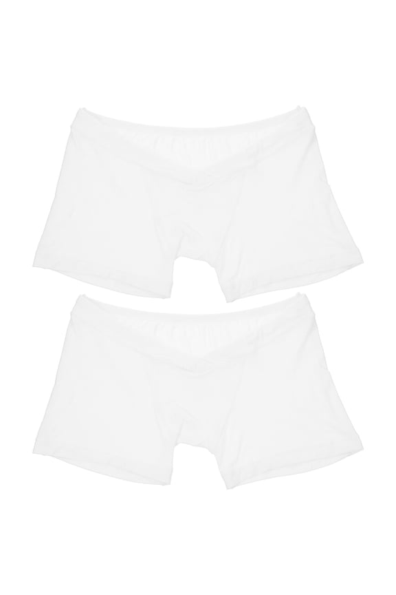 2-Pack White V-Shaped Maternity Underwear Lightweight Breathable Comfortable Pregnancy Panties