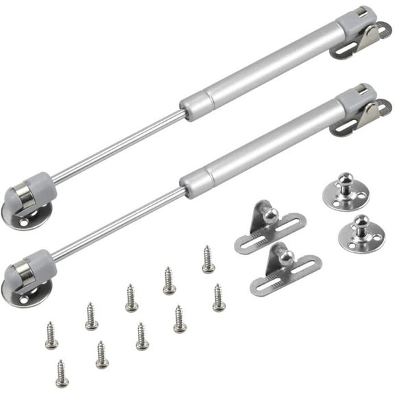2 Pcs Hydraulic Furniture Cylinder Spring Gas Shock Absorbers Original Kitchen Cabinet Door Pneumatic Arm For Lifting Door Cabinet Kitchen Furniture Hinge Damper (200N)