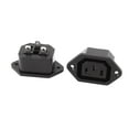 thumbnail image 1 of 2 Pcs IEC C13 PCB Mount Female Power Jack Socket Connector, 1 of 1