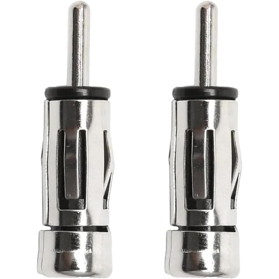 2 Pcs ISO Socket to DIN Plug Connector,ISO to Din Radio Aerial Antenna Adapter Converter,Universal Vehicle Car Stereo Adapter,Car Aerial Antenna Adapter Connector for Car Audio Stereo Receive