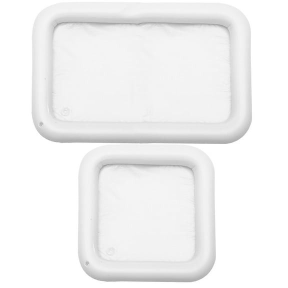 FONDOTIN 2-Pack Inflatable Floating Cooler Tray for Pool, Barbecue, Picnic, Outdoor Parties and Events