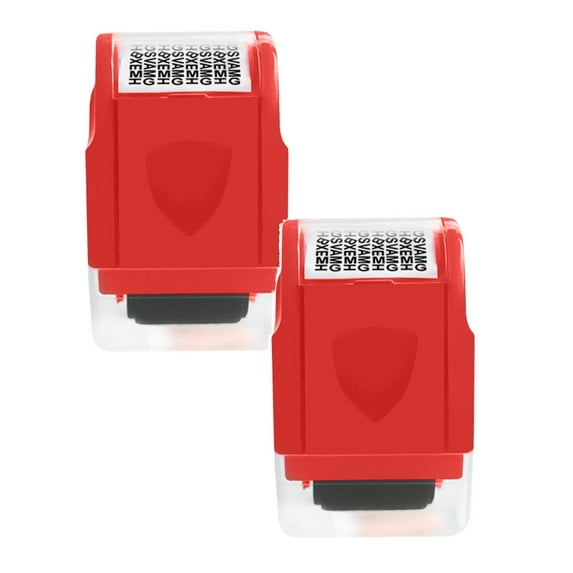 2 Pcs Identity Protection Roller Stamp, ID Protection Roller Identity Theft Protection Roller Wide Roller Security Stamp for Mail, ID Blackout, Privacy Confidential