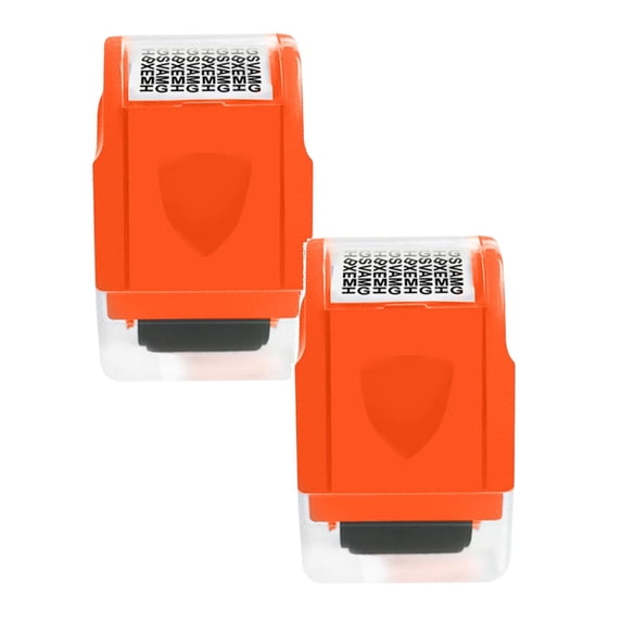 2 Pcs Identity Theft Protection Roller Stamp, Privacy Stamp Roll ID Protection Roller Identity Theft Protection Roller Wide Roller Security Stamp for Mail, ID Blackout, Privacy Confidential