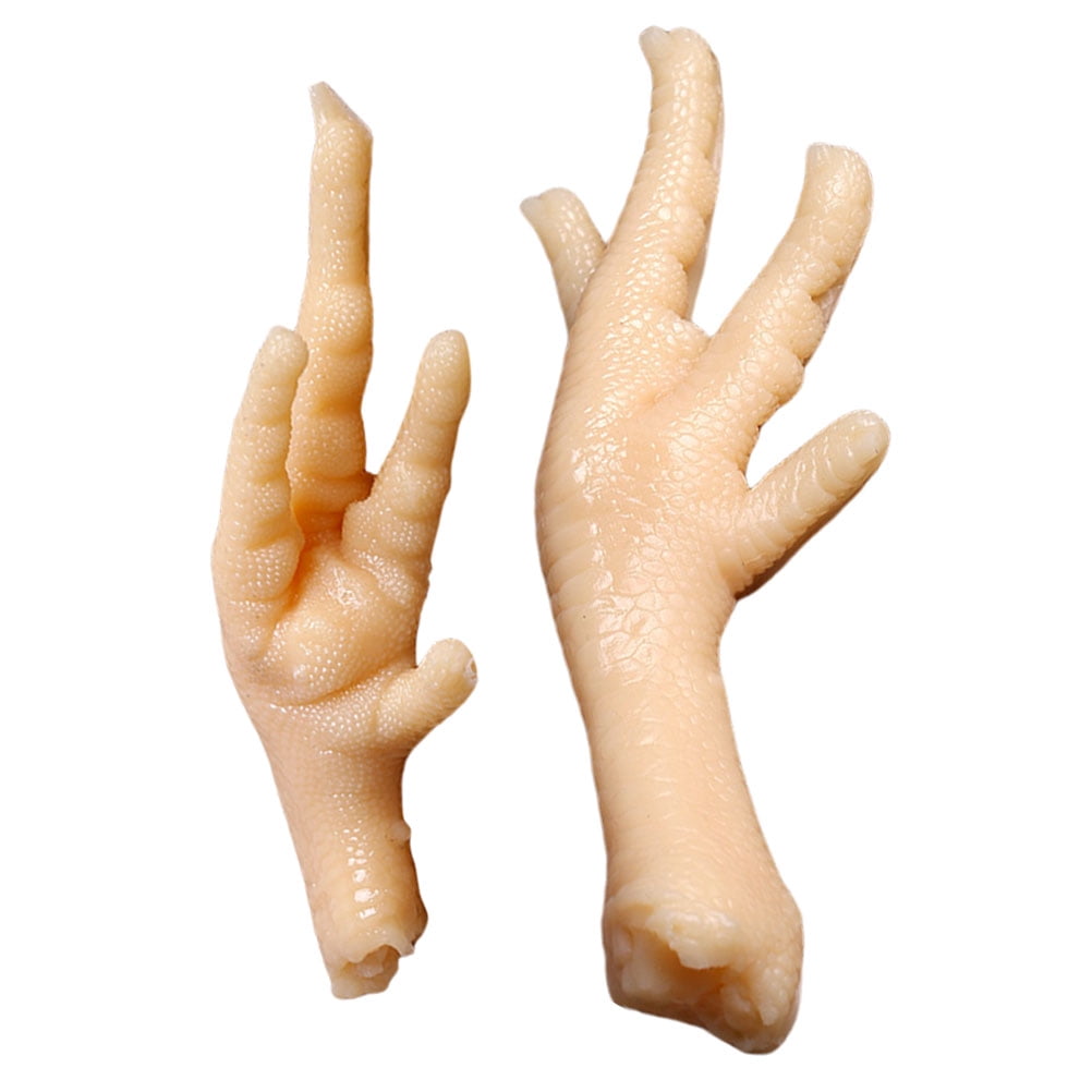 2 Pcs Imitation Chicken Feet Chicken Thighs Fake Chicken Feet Fake Chicken Wings Chicken Feet Model Showcase Model Child