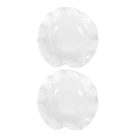 2 Pcs Imitation Porcelain Dishes Dinner Plate Melamine Plate For Dinner Melamine Dinner Dish