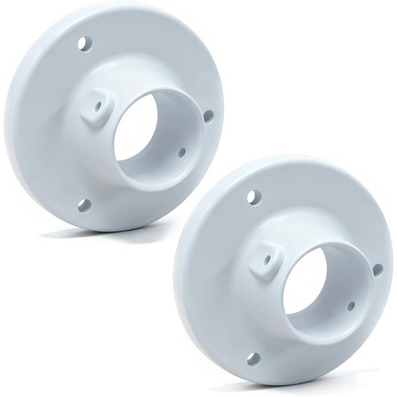 2 Pcs Inch Above Ground Pool Ladder Deck Flange Replacement Compatible with InnovaPlas LumiO 99.0003 Part for Installing and Fixing Swimming ladders