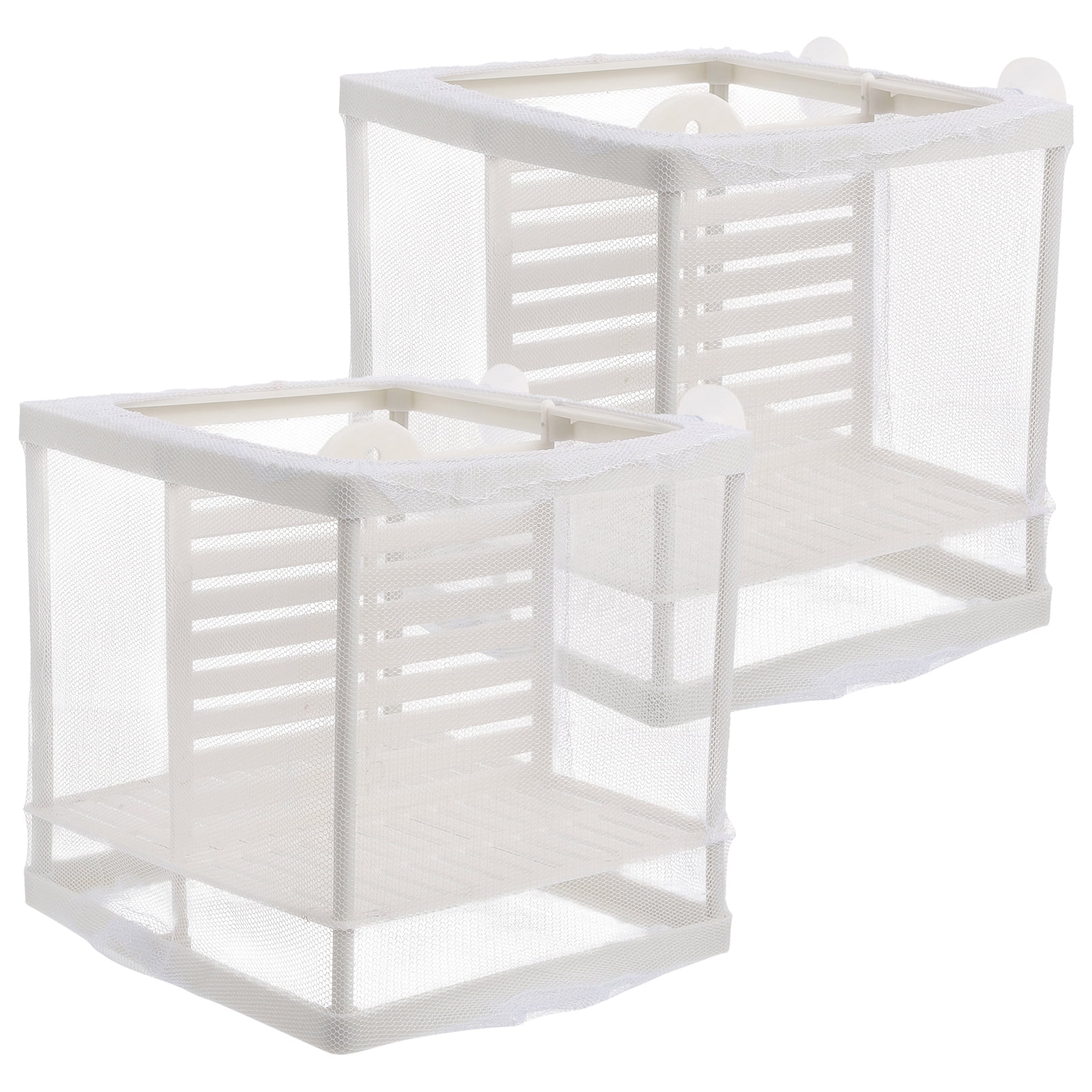 2 Pcs Incubation Net Betta Fish Tank Separator Plastic Dividers