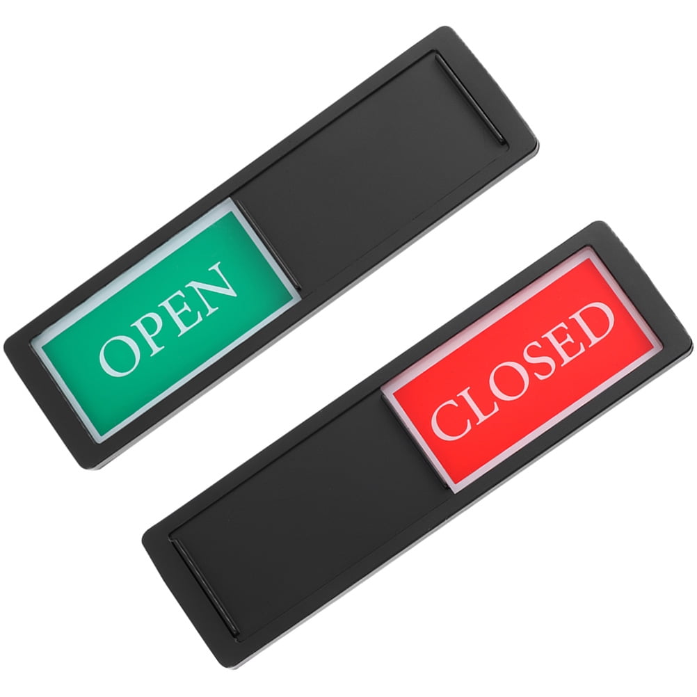 2 Pcs Indicator Magnetic Open Closed Sign for Office Wall Emblems ...