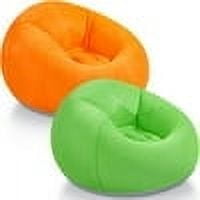 2 Pcs Inflatable Sofa Bean Bag Inflatable Lounge Chair Inflatable Lazy Sofa Folding Portable Inflatable Chair for Living Room Bedroom Office Balcony Reading Room Travel,OrangeGreen