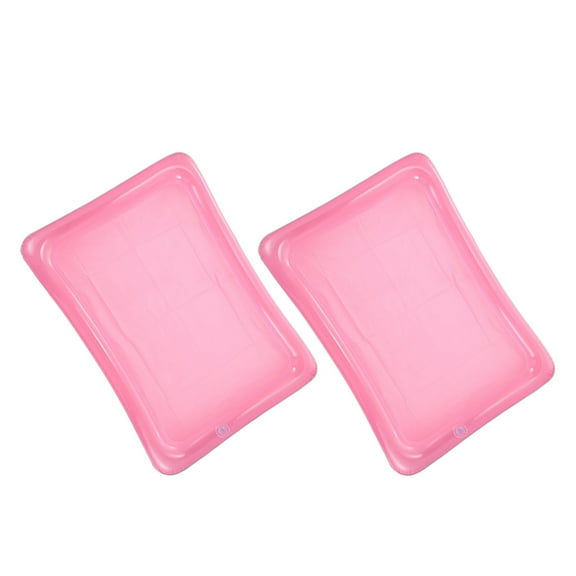 unbranded 2pcs Inflatable Serving Bar Ice Serving Bar Food Salad Drink Serving Tray Buffet Cooler Inflatable Serving Tray for Pool Picnic
