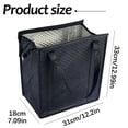 thumbnail image 1 of 2 Pcs Insulated Grocery Bags, 12.99X12.2X7.09" Large Capacity Cooler Bags, Reusable Shopping Bags, Zippered Thermal Storage Bag, Waterproof Food Container for Picnic Camping and Beach Trips, 1 of 5