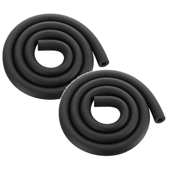 2 Pcs Insulation Foam Pipes Used for air Conditioning Pipe Insulation Foam Insulation Pipe Covers Outdoor Water Irrigation Pipe Wraps Insulation Tubing for Indoor and Outdoor, 0.35x0.75 Inch, Black