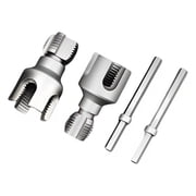 2 Pcs Integrated Water Pipe Threading Tool Kit, 1/2 and 3/4-Inch Internal External Threader Tap Die Set for PPR PVC Pipe, Easy Step Plumbing Threading, for Home Repair