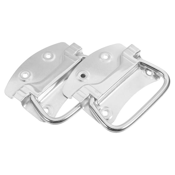 2 Pcs Iron Bucket Handle Rubbish Bin Chest Case Handles Heavy Duty Handles Replacement Trash Can Handle Pull Ring