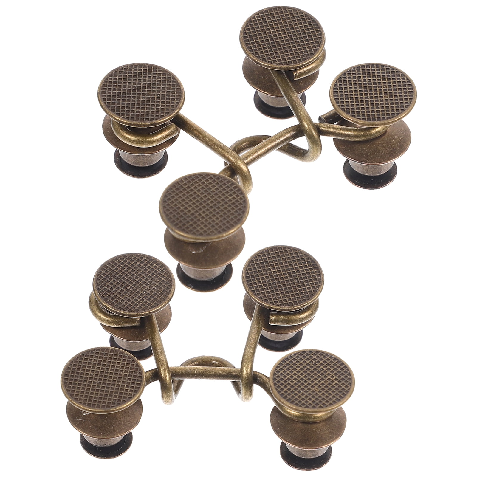 2 Pcs Jeans Button Extender for Pants Useful Snap Fasteners Nailfree