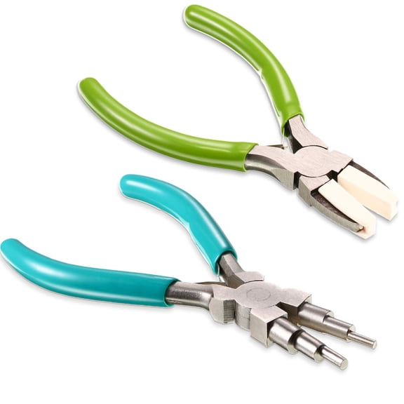 2 Pcs Jewelry Making Tool 6 in 1 Pliers Set 7.87 in x 2.76 in x 1.97 in ZHANGLU