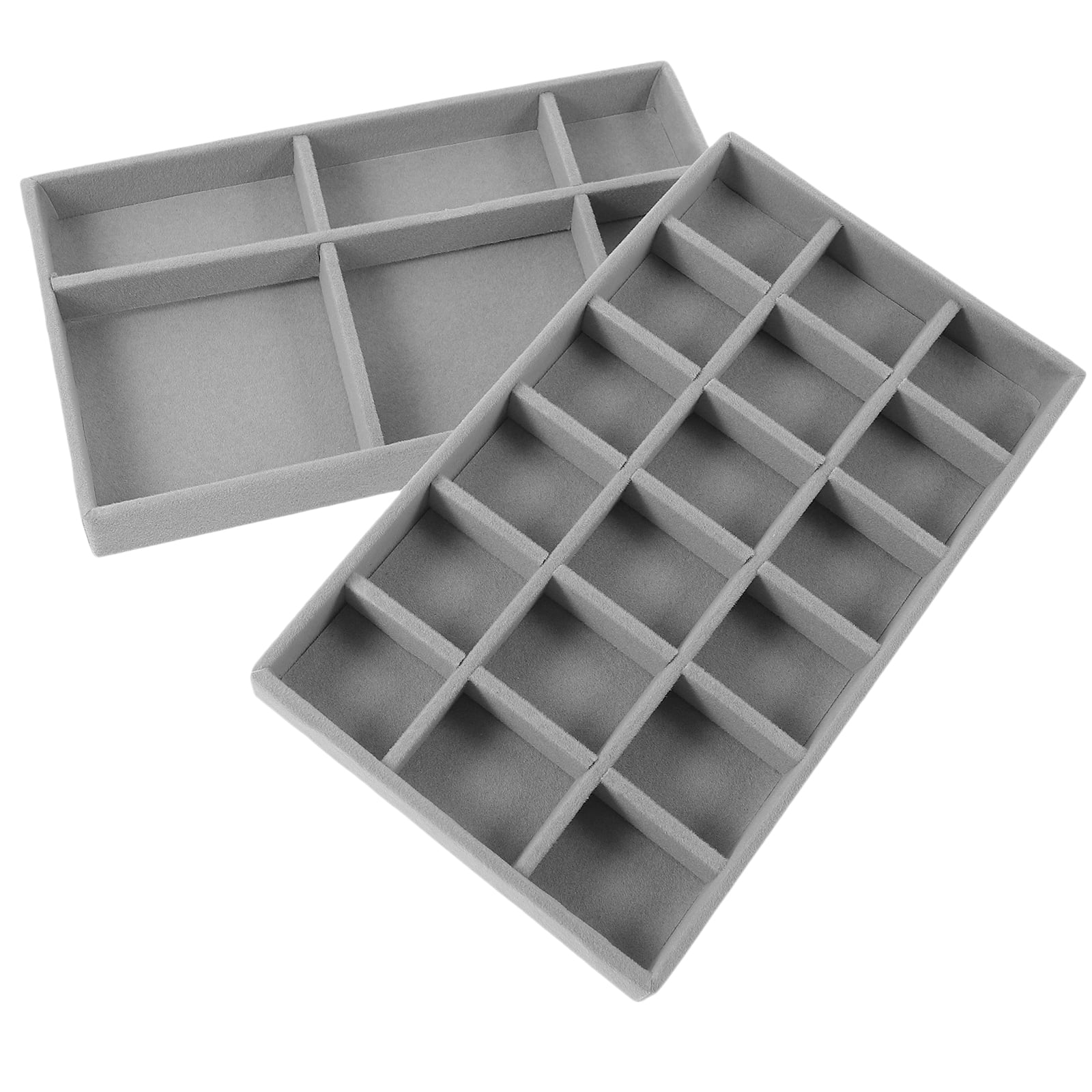 2 Pcs Jewelry Organizer Tray Drawer Storage Drawers Mosaic Trays for