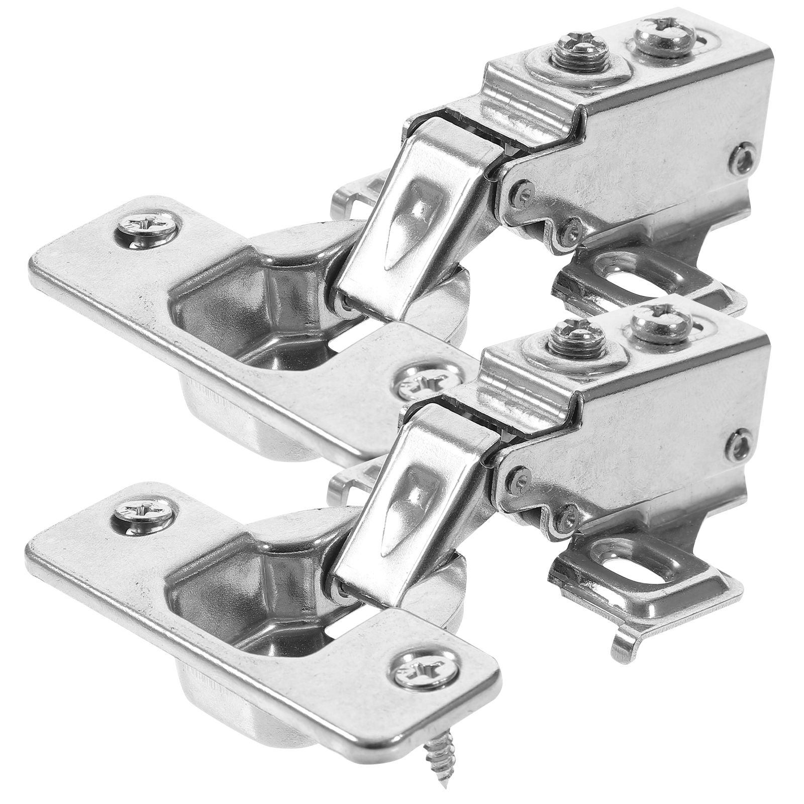 2 Pcs Jib Hinge Hinges Concealed Door Stainless Steel