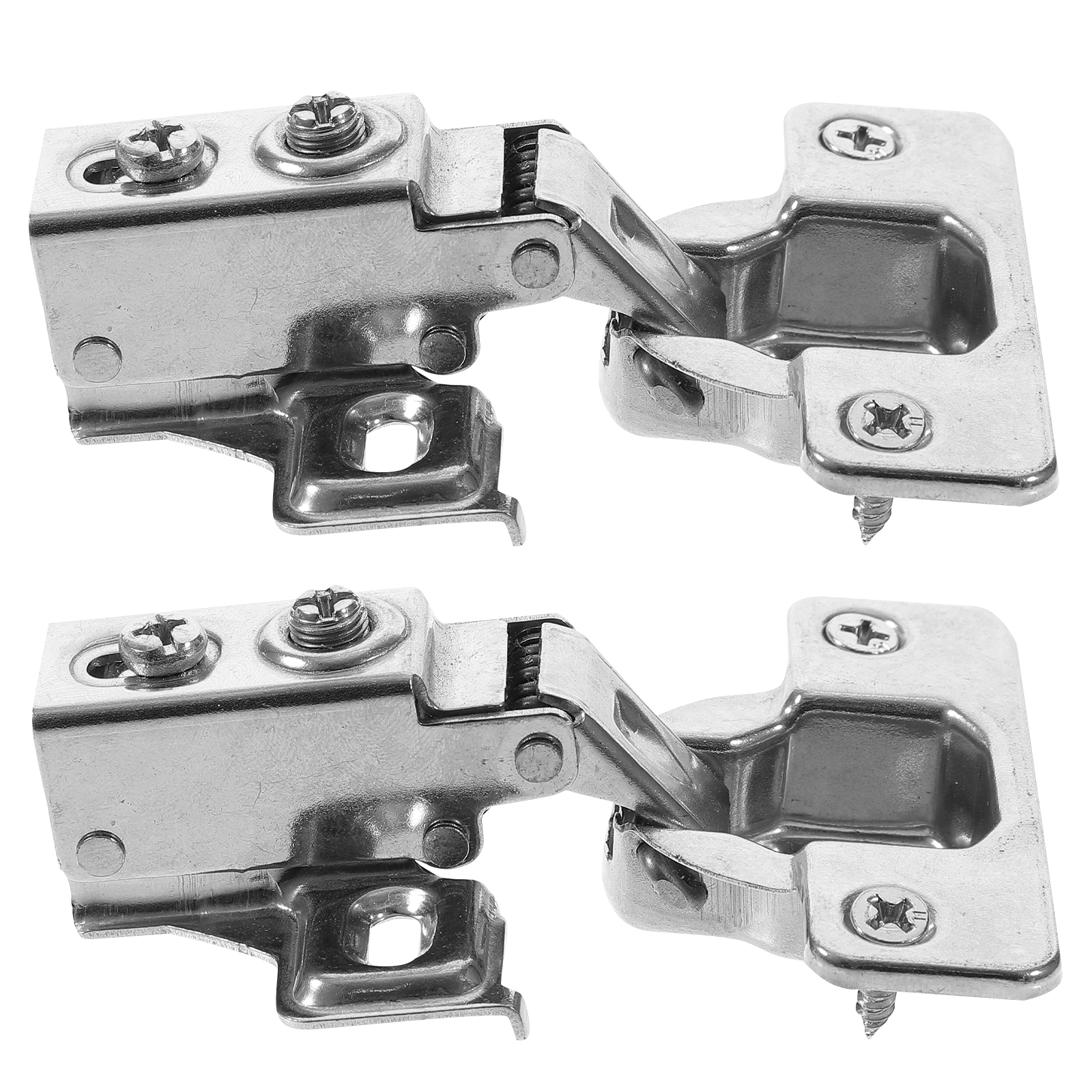 2 Pcs Jib Hinge Hidden Hinges for Doors Cupboard Corner Soft