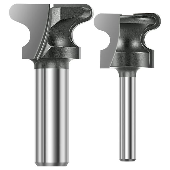 2 Pcs Juice Groove Router Bit Precise Juice Groove Jig with Cylinder Plastic Case Multifunctional Router Bit Set for Cutting Woodworking Project
