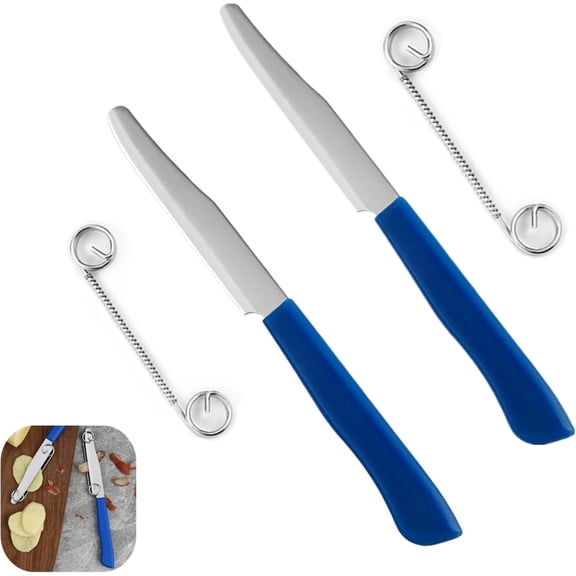 2 Pcs Julienne Peeler Vegetable Peeler, Stainless Steel Vegetable Julienne Peeler and Slicer, Quick Slicing Knife Household Spring Fruit Knife, Veggie Peelers with Removable Spring