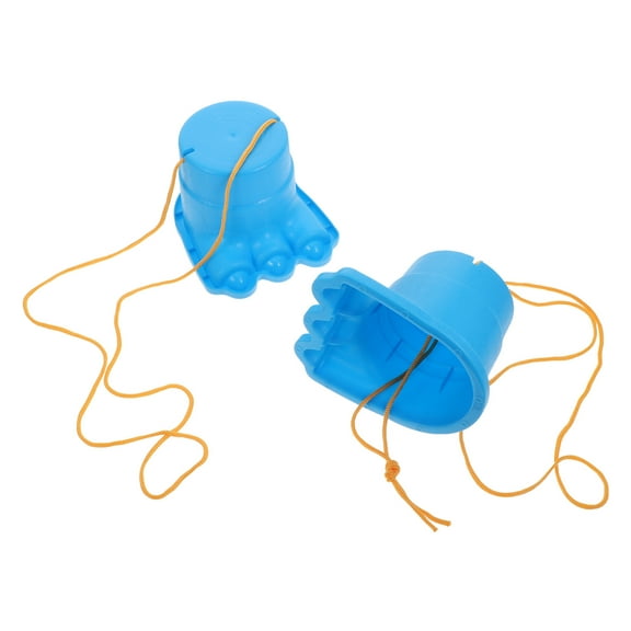 2 Pieces Kids Outdoor Walking Stilts Toy Set, Bouncy Plaything for Children, Kindergarten Fun Playset, Birthday , ABS Material