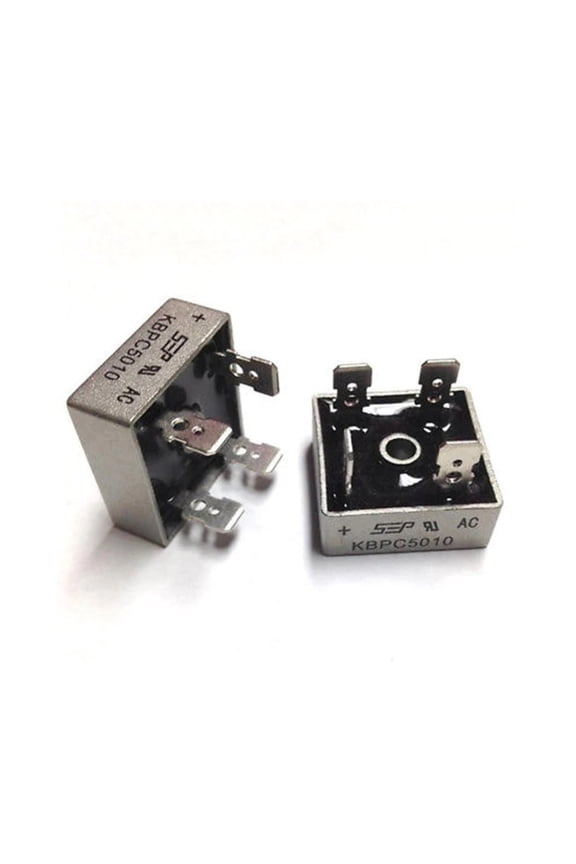 2 Pcs KBPC5010 1000V 50A Metal Case Single Phase Diode Bridge Rectifier