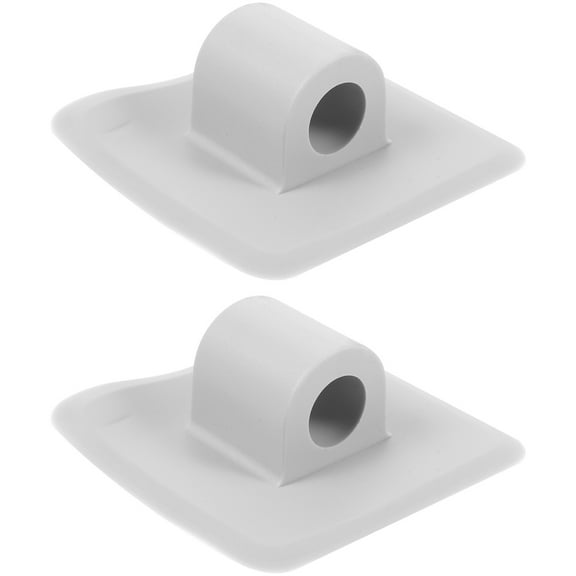 2 Pcs Kayak Trolling Motor Mount Paddle Grips Rivets Kayaks Grey