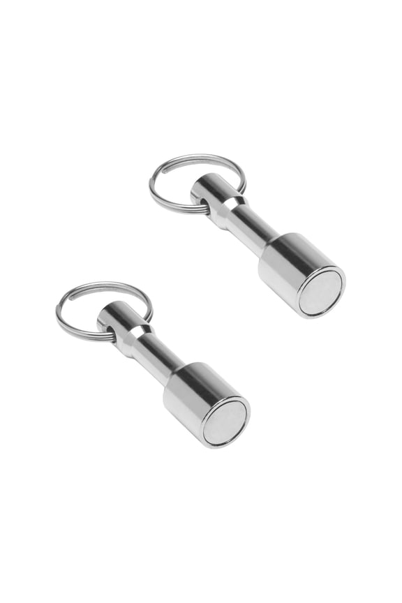 2 Pcs Keychain Neodymium Magnet for Testing Coins, Jewelry, Brass, Gold, Silver