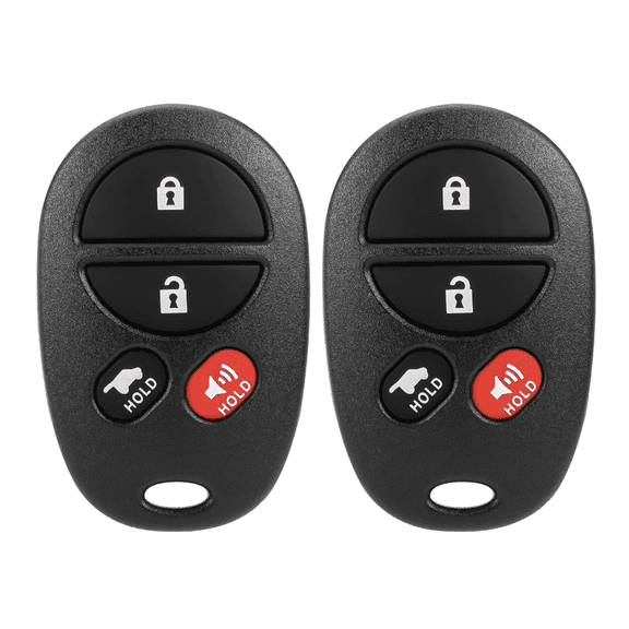 2 Pcs Keyless Entry Remote Key Fob Replacement, GQ43VT20T Car Key Fob Compatible with Toyota Solara Avalon Sienna Sequoia Highlander 2004-2009