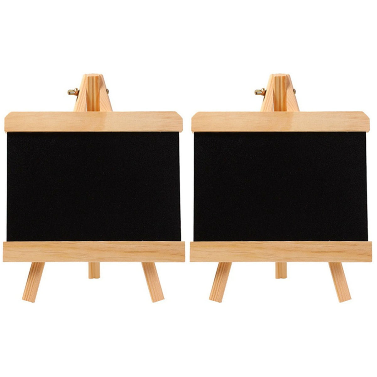 2 Pcs Kid Painting Board Wood Frame Mini Easels Table Blackboard Holder ...