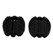 2 Pcs Kids Bike Pedal Plastic Children's Tricycle Pedals Child Baby Front Wheel Foot Pedal Accessories Black