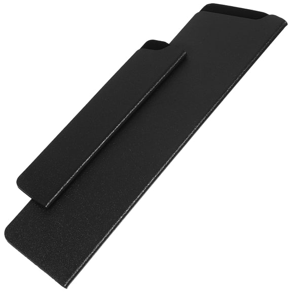 Clispeed 2Pcs Felt Lined Chef Kitchen Guards Black Utility Covers for Chef and Fruit Knives