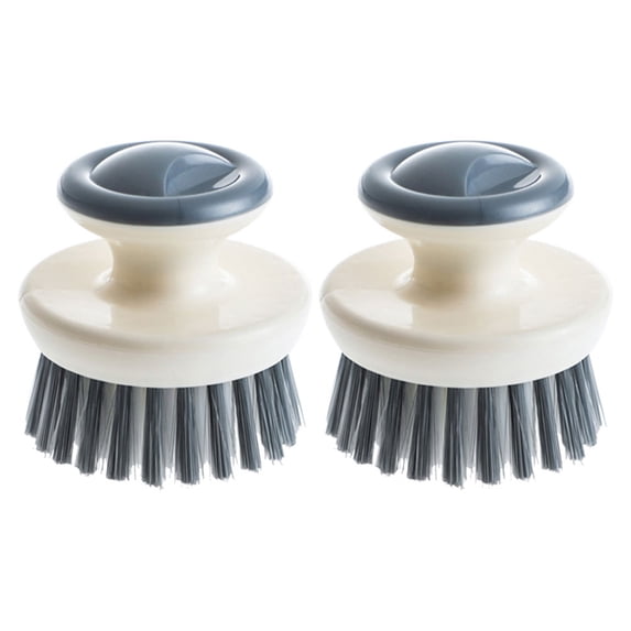 2 Pcs Kitchen Cleaning Brush Scrub for Dishes Washing with Handle Small Scrubber