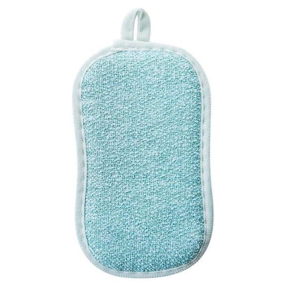 2 Pcs Kitchen Cleaning Sponges, Multipurpose Kitchen Scrub Sponges, Non-Scratch Microfiber Scrub Sponges, Kitchen Reusable Scouring Pads for Household Cleaning Dishes and Pots