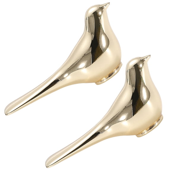 OUNONA 2-Pack Metal Bird-Shaped Cabinet Pull Handles, Drawer Door Knobs, Cupboard Hardware for Home and Kitchen