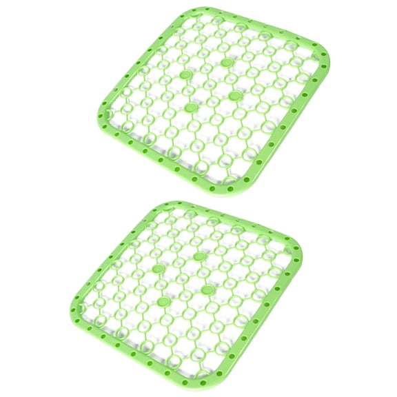 2 Pcs Kitchen Draining Pads Drying Pad Fruit Veggie Drain Mat Draining Pads Dish Mat Non-slip Drain Mat