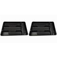 thumbnail image 1 of 2 Pcs Kitchen Drawer Organizer, Silverware Organizer, Utensil Tray for Kitchen Countertop, Plastic Cutlery and Flatware Storage Box for Spoons Forks Knives Holder Case, 10.7"x6.9", 1 of 1