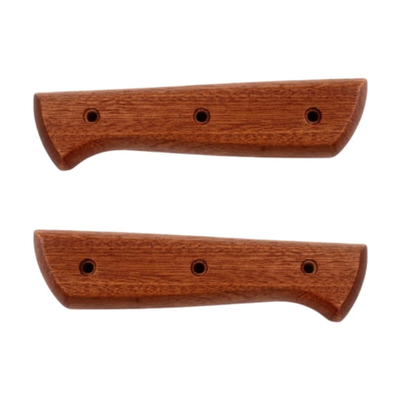 2 Pcs Kitchen Knives Handle Replacement Accessories Wood Material Ergonomic Grip for Restaurant Home Cooking