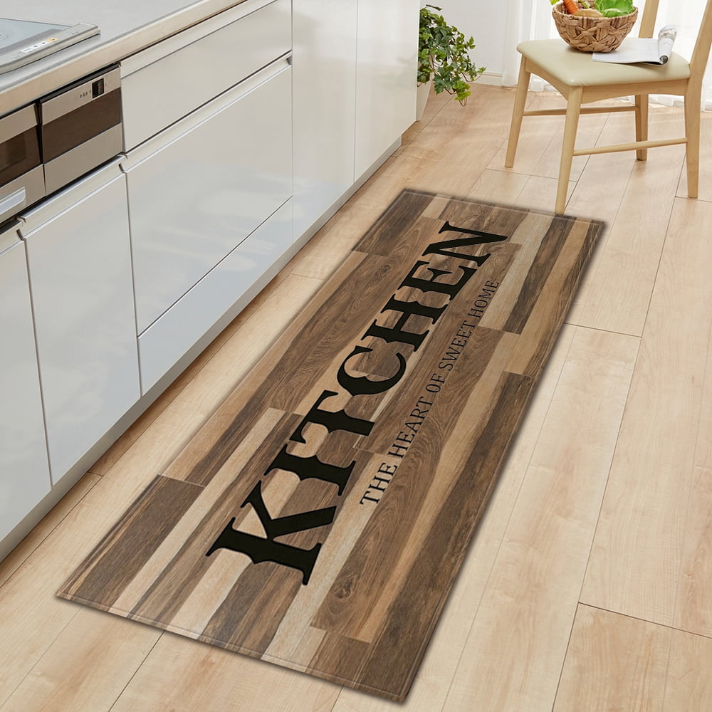 2 Pcs Kitchen Mat Balcony Entrance Doormat Living Room Hallway ration