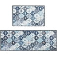 thumbnail image 1 of 2 Pcs Kitchen Rugs and Mats, Anti Fatigue Kitchen Rugs Non Slip Kitchen Mats for Floor, Kitchen Mat Cushioned Waterproof Comfort Standing Mat for Kitchen, Office, Home, Sink, Laundry, 1 of 6