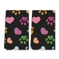 thumbnail image 1 of 2 Pcs Kitchen Towels Dishcloth Dish Towels Kitchen Towels Holiday Tea Towels Hand Towels for Kitchen Bathroom Housewarming Gifts Home Decoration 24 x 16 Inches (Colors Paw Prints), 1 of 5
